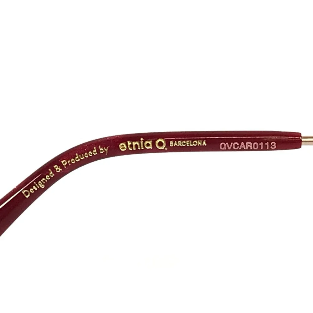 Etnia Barcelona Eyeglasses Frames SPIRA BXPG Bordeaux Pink Gold 54-20-142